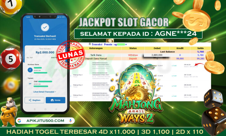 SLOT MAHJONG WAYS 2 – APIKJITU 25 MEI 2025