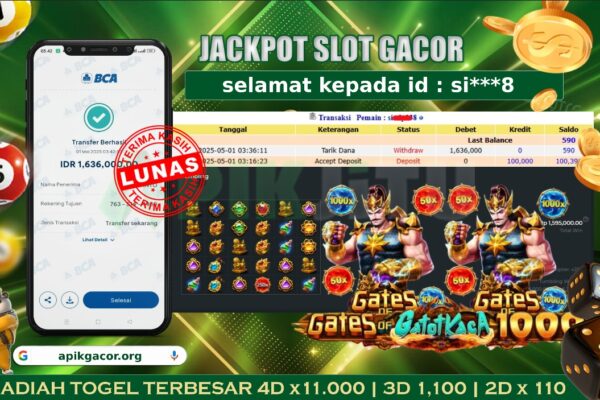 SLOT GATES OF GATOT KACA1000 – APIKJITU 1 MEI 2025